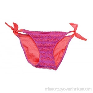 Hula Honey Womens Crochet Side Tie Swim Bottom Separates Lilac Pink B01C9JPDOW
